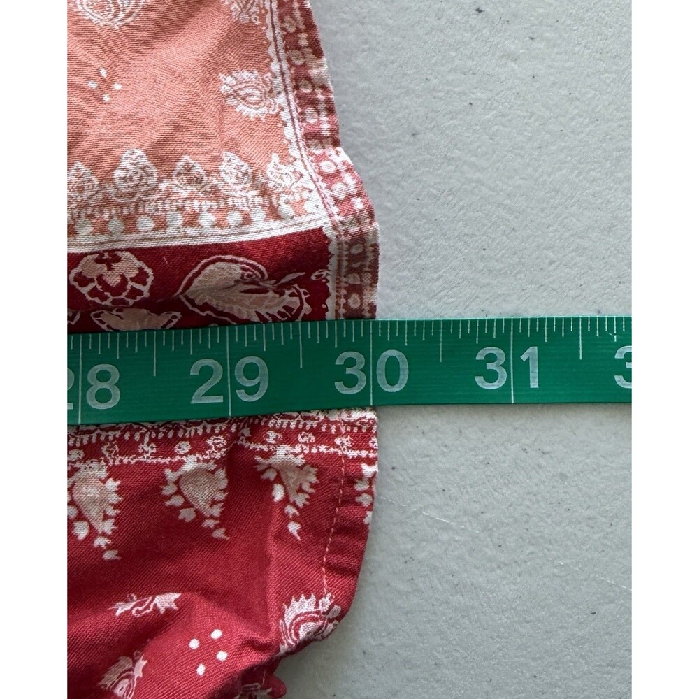 Women Boho Patchwork Bandana Paisley Tiered Sundress Picniccore Prairie Sz Lg - Picture 9 of 9